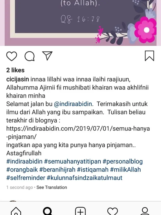 Kanker, Kanker Payudara, Indira Abidin