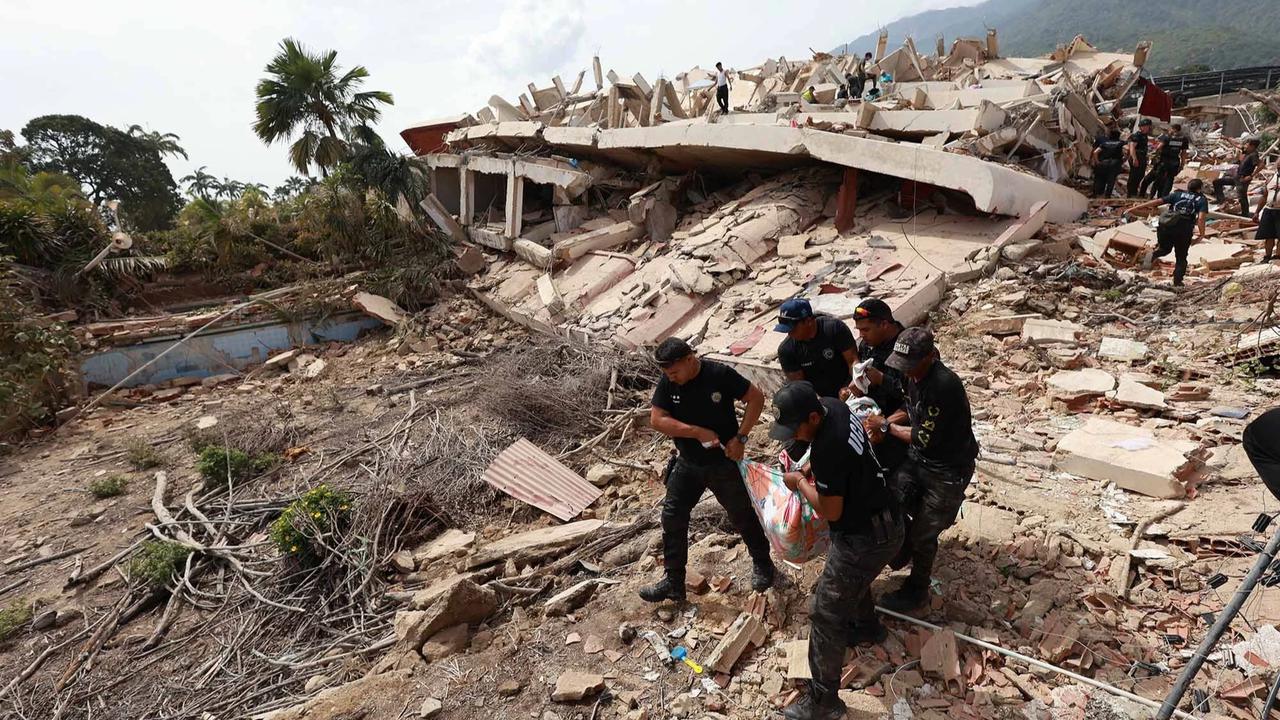 FOTO: Korban Tewas Gempa Venezuela Terus  Bertambah,  Tim SAR Berpacu dengan Waktu