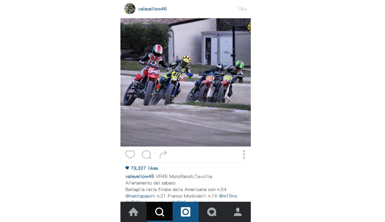 Inilah aksi Valentino Rossi dengan motor trail di MotoRanch lewat akun Instagram