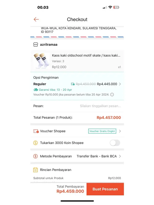 6 Ongkos Kirim Beli Kaus Kaki hingga Jutaan Bikin Kaget, Respon Penjual Kocak