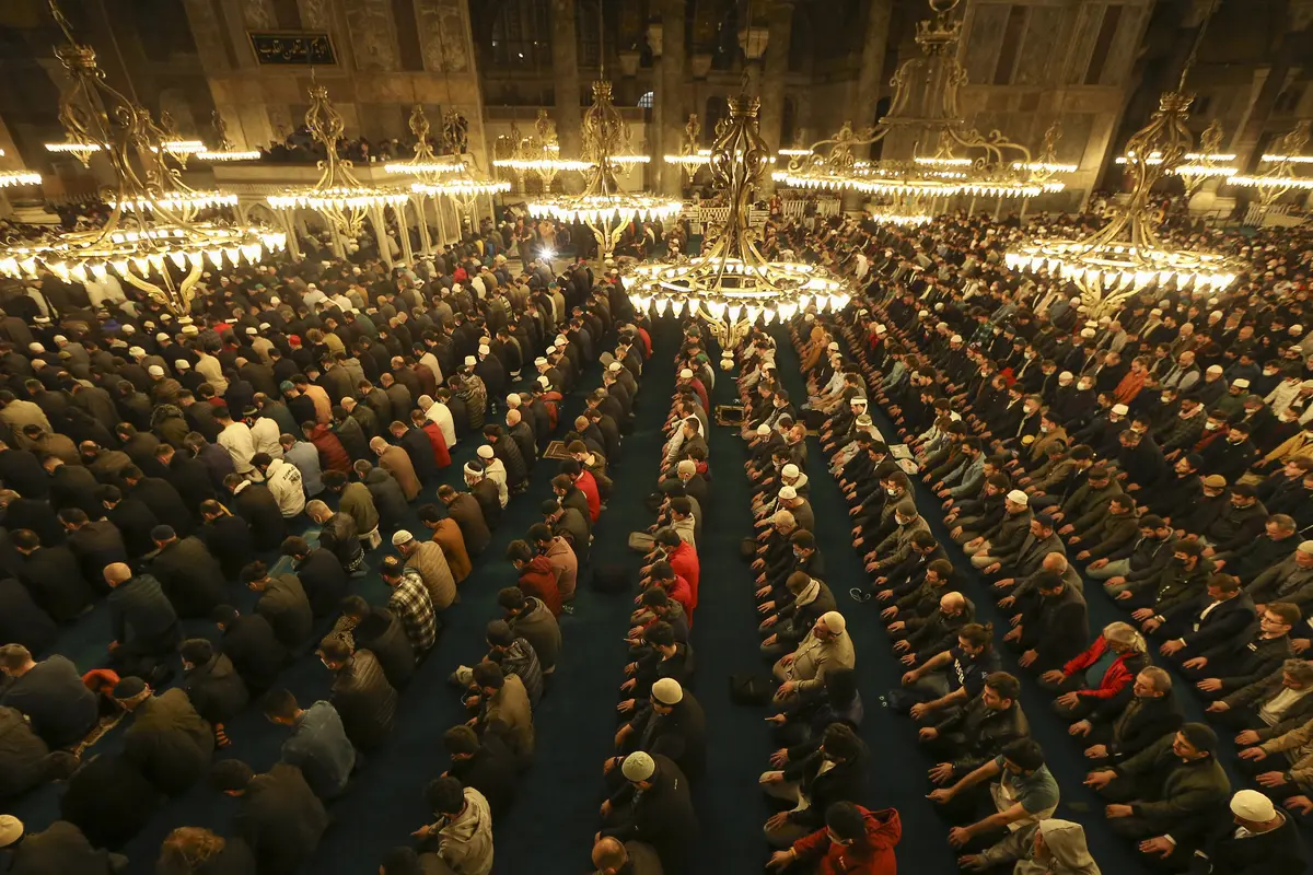 Masjid Hagia Sophia gelar salat tarawih