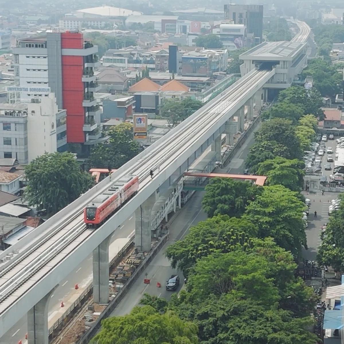 Uji Coba LRT Jakarta Fase 1B Dilakukan Hari ini