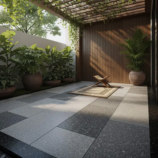 Desain Mushola Mungil di Teras Belakang Rumah