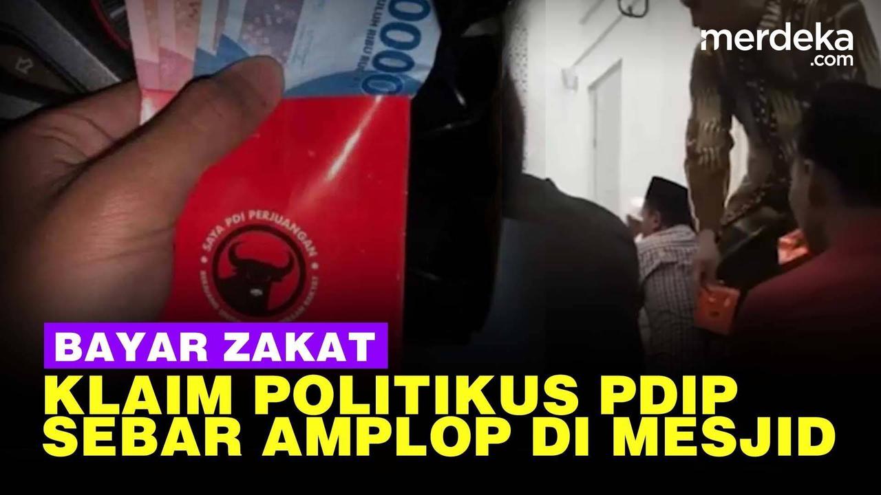 VIDEO: Ketahuan Bagi-Bagi Amplop di Masjid, Politikus PDIP Bilang Sedang Bayar Zakat