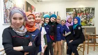 Anggota Komunitas Jurnalis Berhijab. Foto: Trifty Qurrota.