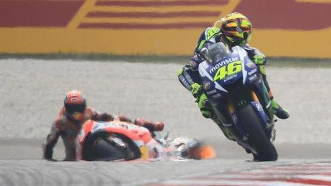 [Video] Aksi emosional Rossi vs Marquez di MotoGP Sepang, Malaysia