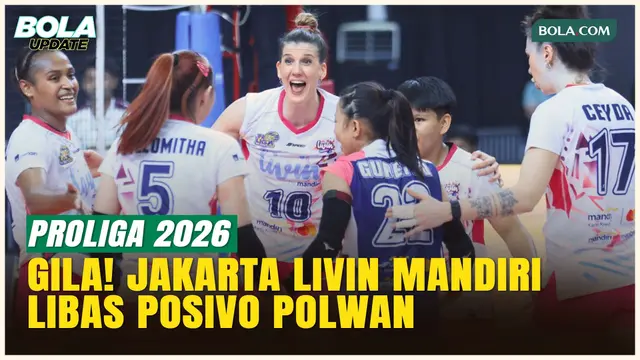 Jakarta Livin’ Mandiri Tekuk Popsivo Polwan 3-1, Tutup Seri Bandung Proliga 2026 dengan Gemilang!