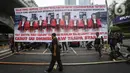 Aksi juga mendapat kawalan ketat dari pihak kepolisian. (Liputan6.com/Faizal Fanani)