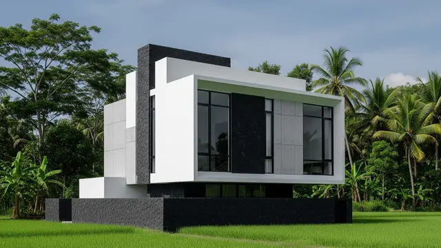 Konsep Monokromatik & Geometri Tegas