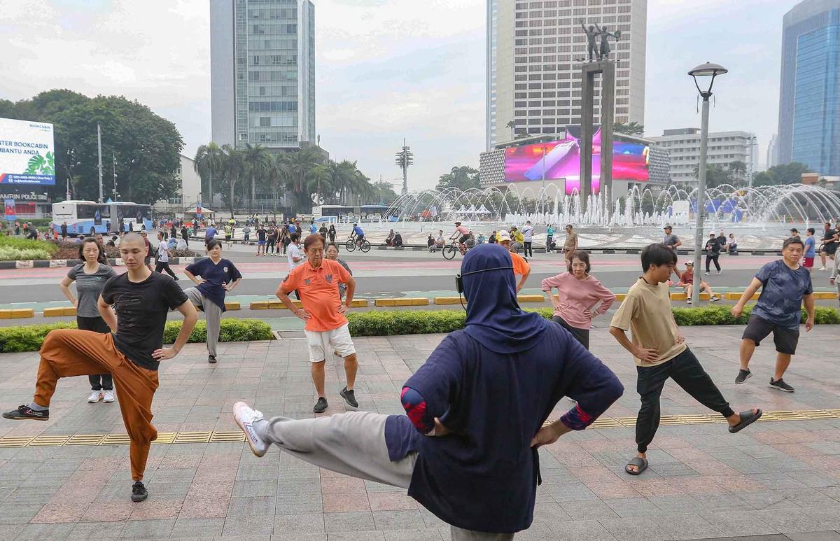 FOTO: Car Free Day Jakarta Tetap Diadakan Selama Ramadhan, tapi Hanya untuk Olahraga