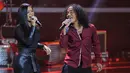 Setelah Cita Citata, Kikan, mantan vokalis Cokelat ini menjadi lawan duet Kaka sang vokalis dan menyanyikan lagu Foto Dalam Dompet. Penampilan bernuansa rock ini pastinya sangat mengaggumkan. (Adrian Putra/Bintang.com)