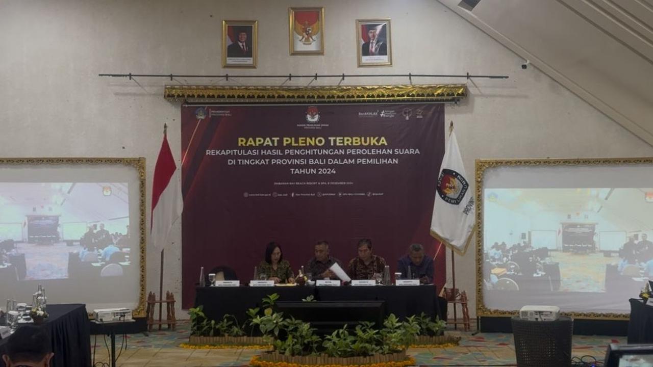 KPU Umumkan Pasangan Koster-Giri Pemenang Pilgub Bali 2024