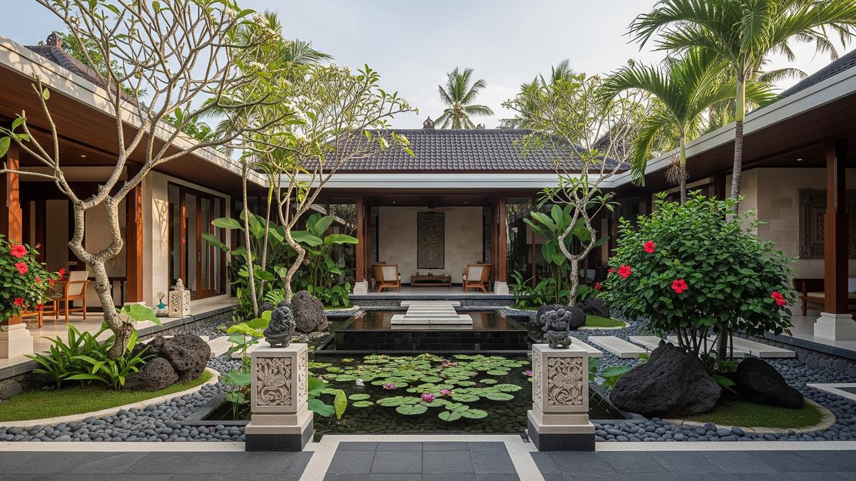 6 Model Courtyard Khas Bali Modern, Bikin Rumah Terasa Sejuk dan Mewah