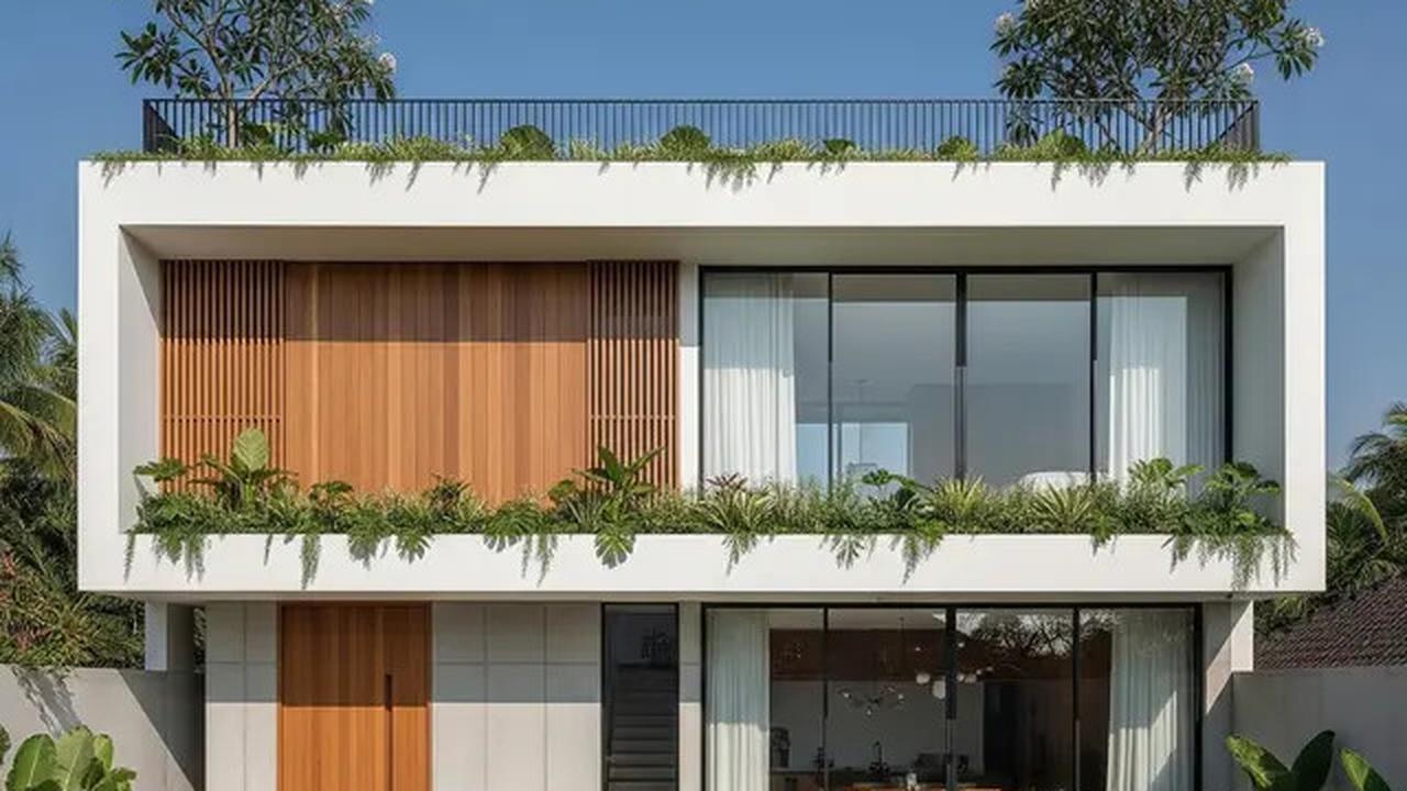 8 Model Rumah Sederhana Tapi Mewah dengan Atap Datar dan Rooftop, Inspirasi Hunian Masa Kini