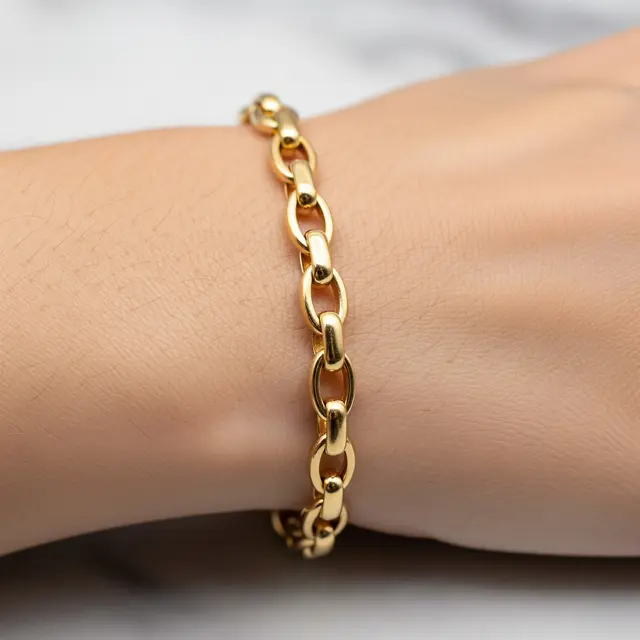 Gelang Emas Gram Kecil 18K Masa Kini
