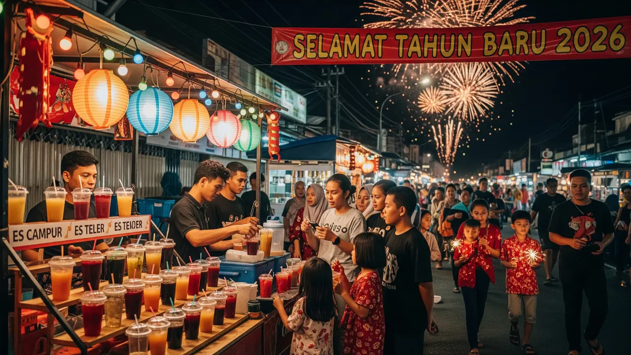 Ide Jualan Minuman saat Malam Tahun Baru (Gemini AI)