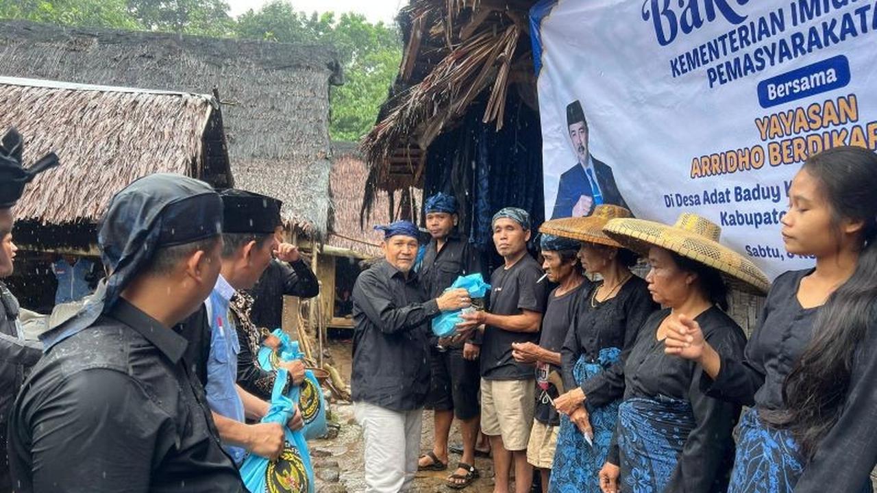 Kemenimipas Salurkan 1.000 Paket Sembako untuk Warga Suku Badui di Lebak