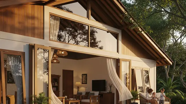 Ide Desain Rumah Semi Permanen yang Tetap Nyaman untuk Keluarga Besar
