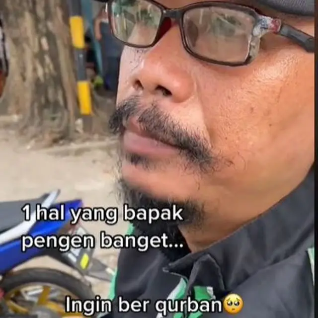 Selebgram Bantu Driver Ojol Berkurban untuk Pertama Kali