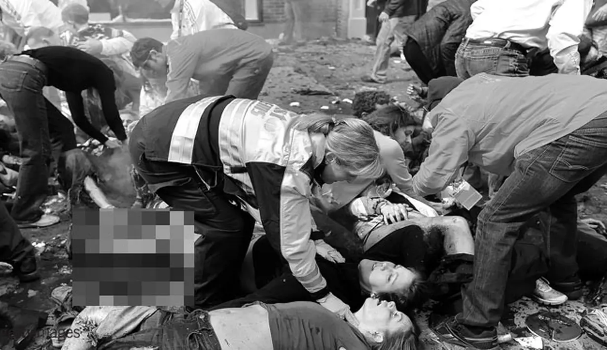 Korban BomBoston Maraton berjatuhan.