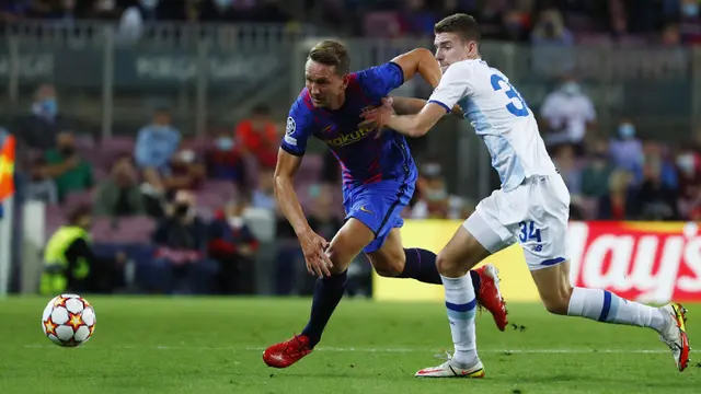 Foto: Menang Tipis atas Dynamo Kiev, Barcelona Pecah Telur di Liga Champions 2021 / 2022