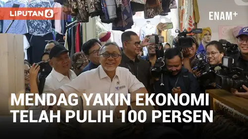 VIDEO: Sambangi Pasar Tanah Abang, Mendag Zulhas Yakini Ekonomi Indonesia Pulih