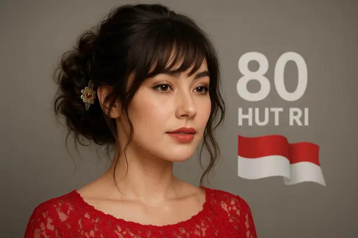 7 Model Sanggul Modern dengan Poni untuk HUT RI ke-80, Anggun dan Kekinian