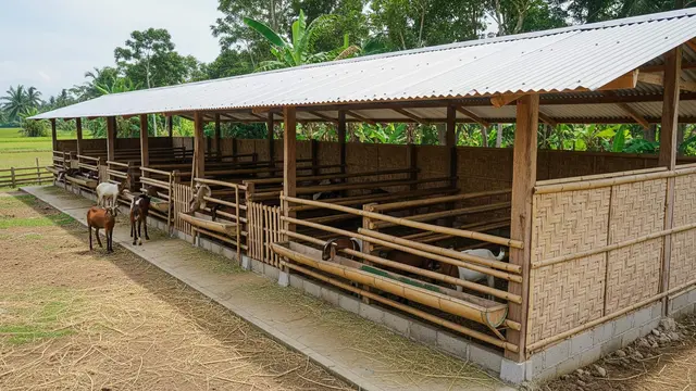 Trik Bikin Kandang Kambing Minimalis di Lahan Sempit