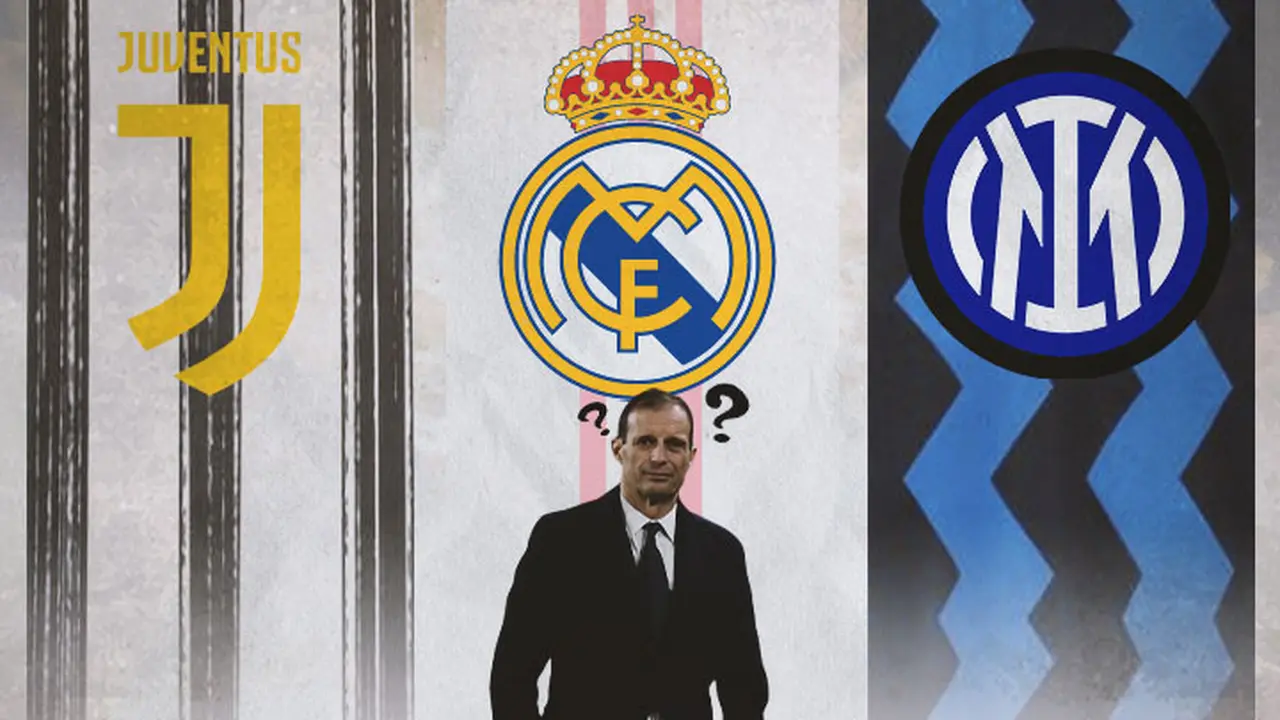 Ilustrasi - Massimiliano Allegri, Juventus, Real Madrid, Inter Milan