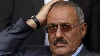 Mantan Presiden Yaman Ali Abdullah Saleh (AP Photo/Muhammed Muheisen, File)