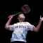 Foto: Momen Ginting Hentikan Rekor Buruk Pertemuan dengan Victor Axelsen, Tumbangkan Si Alien di All England 2024