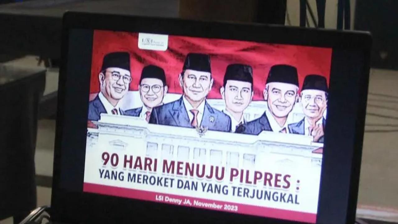 Survei LSI Denny JA ini dilakukan menjelang 90 hari menuju Pilpres 2024.