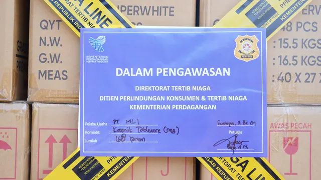 Mendag Budi Amankan Produk Keramik Ilegal Rp9,8 M di Surabaya