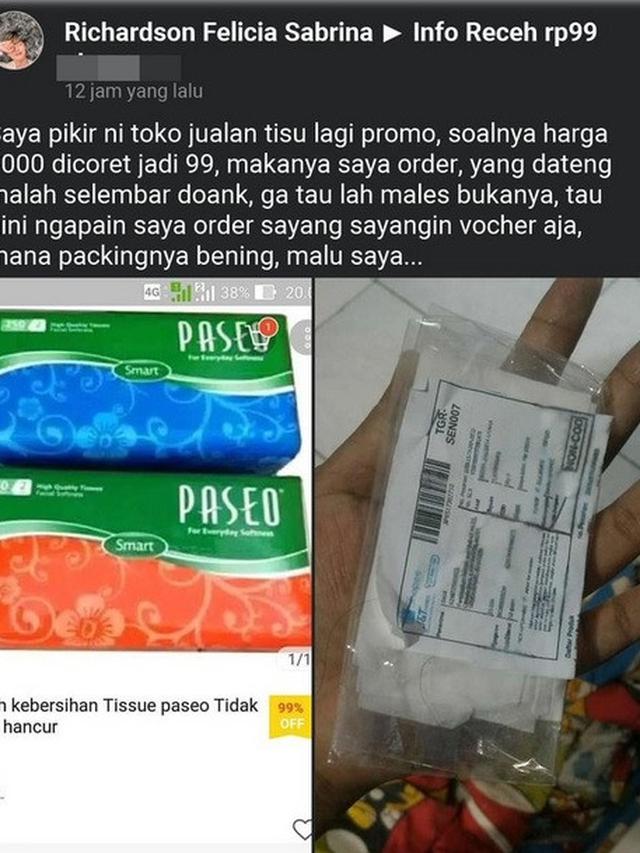 kena zonk belanja diskonan