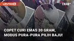 Beredar video terkait aksi pencopetan emas seberat 30 gram. Aksi pencopetan tersebut berada di sekitar Pasar Rangkasbitung