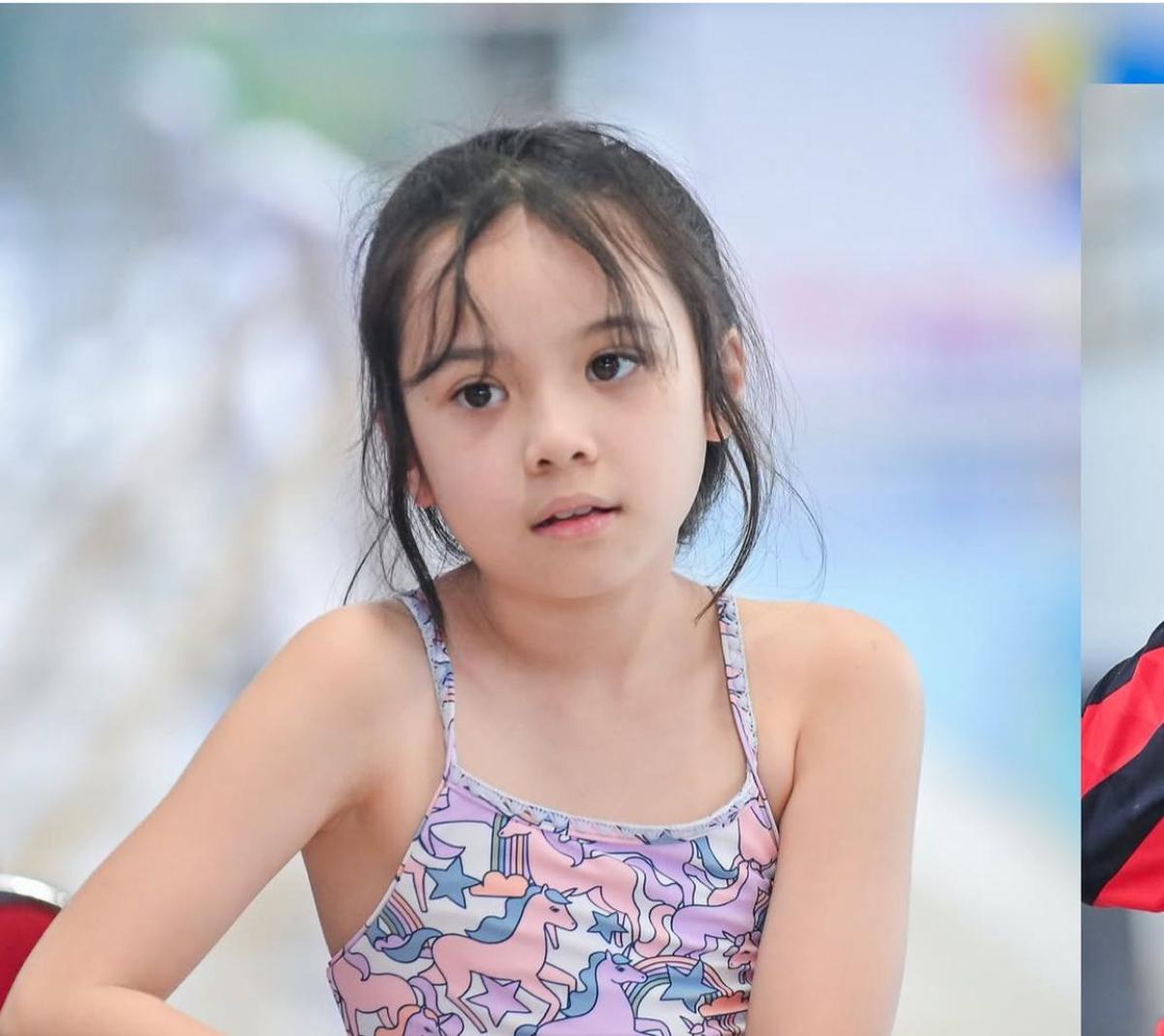 Momen Gading Marten Beri Dukungan untuk Gempita saat Ikut Lomba Renang, "Proud Papa"