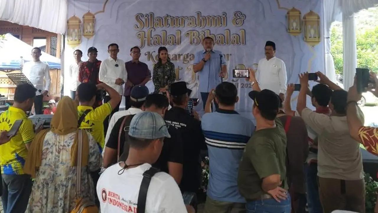 Halal bihalal tokoh masyarakat Jaro Ade dengan warga Nanggung Bogor. (Istimewa).