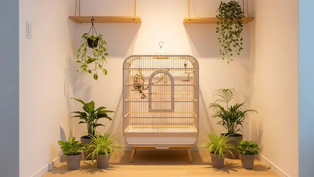 Desain Rumah Minimalis dengan Kandang Burung Indoor