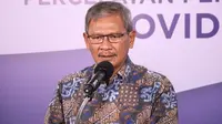 Juru Bicara Pemerintah untuk Penanganan COVID-19 Achmad Yurianto saat konferensi pers Corona di Graha BNPB, Jakarta, Kamis (2/7/2020). (Dok Badan Nasional Penanggulangan Bencana/Fotografer Ignatius Toto Satrio)
