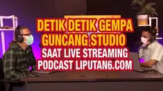 Gempa mengguncang beberapa wilayah di Jakarta dan Bogor, Jumat (14/1/2022). Gempa dirasakan sekitar pukul 16.05 WIB, saat Live Streaming Podcast Liputan6.com berlangsung.