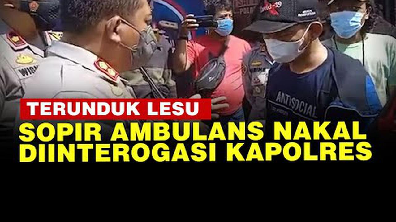 VIDEO: Kapolres Bogor Interogasi Sopir Ambulans Bawa Penumpang Liburan