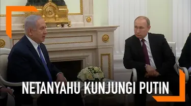 Jelang pemilu di Israel, Benjamin Netanyahu mengunjungi Vladimir Putin di Moskow, Rusia.