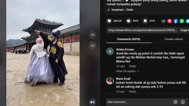 Aurel Hermansyah dan Atta Halilintar