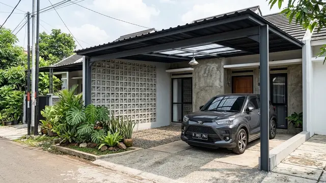 Carport Gaya Industrial