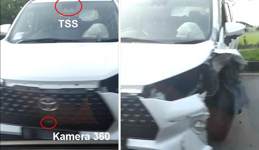 Toyota Veloz dengan fitur Kamera 360 dan TSS ringsek (YouTube/Hasyim Zay)