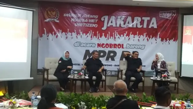 Ngobrol Bareng MPR dengan Warganet (Netizen/Blogger) di Jakarta, Rabu malam (27/11/2019).