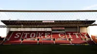 Markas Stoke City, Britannia Stadium, Stoke on Trent. (SAFC)