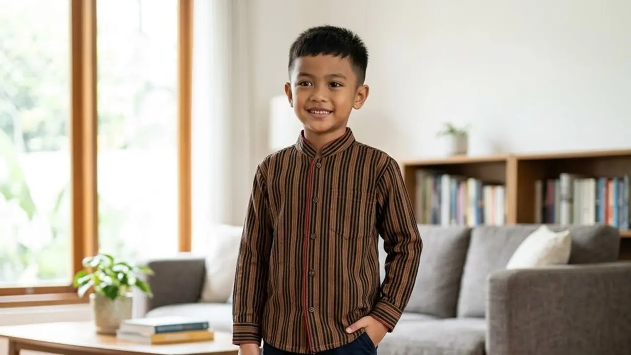 Model Baju Lurik Anak Laki-Laki