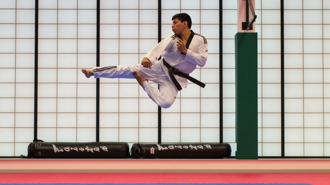 Ilustrasi olahraga taekwondo