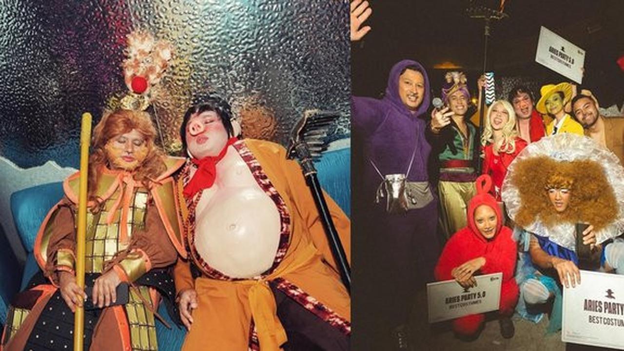 7 Potret Geng Aries Tampil Totalitas di Kostum, Luna Maya Jadi 'Jinny Oh Jinny' hingga Keanu Cosplay Jadi Cu Pat Kai